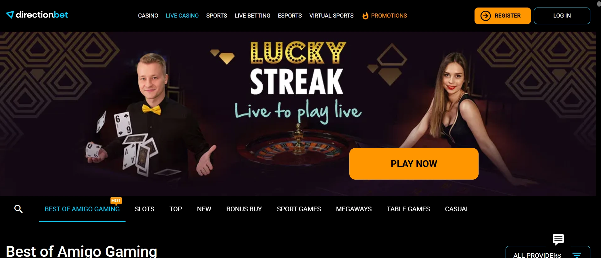 Directionbet jeux d'argent